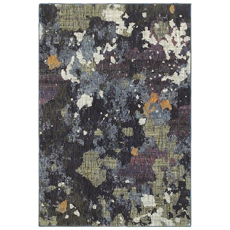 Oriental Weavers 1 ft. 10 in. x 3 ft. 2 in. Evolution Contemporary Area Rug, Navy E8029A058100ST